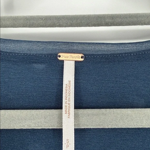 NWOT Free People Home Grown Mesh Cardi. Blue size S - Picture 4 of 6